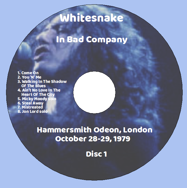 Whitesnake: In Bad Company - Hammersmith Odeon, London October 28-29, 1979 Live Concert (3CD) - Image 3