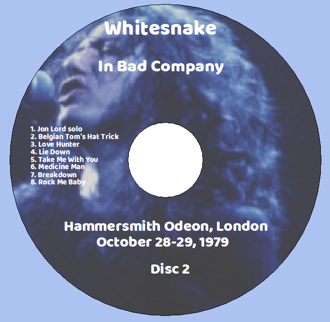 Whitesnake: In Bad Company - Hammersmith Odeon, London October 28-29, 1979 Live Concert (3CD) - Image 4