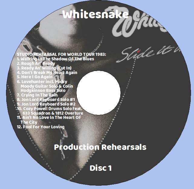 Whitesnake: Production Rehearsals 1983 World Tour & Slide it In Backing Tracks (2CD) - Image 3