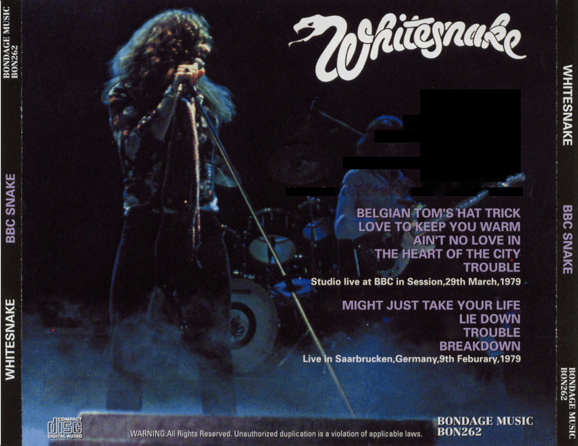Whitesnake: BBC Snake- Paris July 5, 1978 + Germany February 9, 1979 Live Concerts (1CD) - Image 2