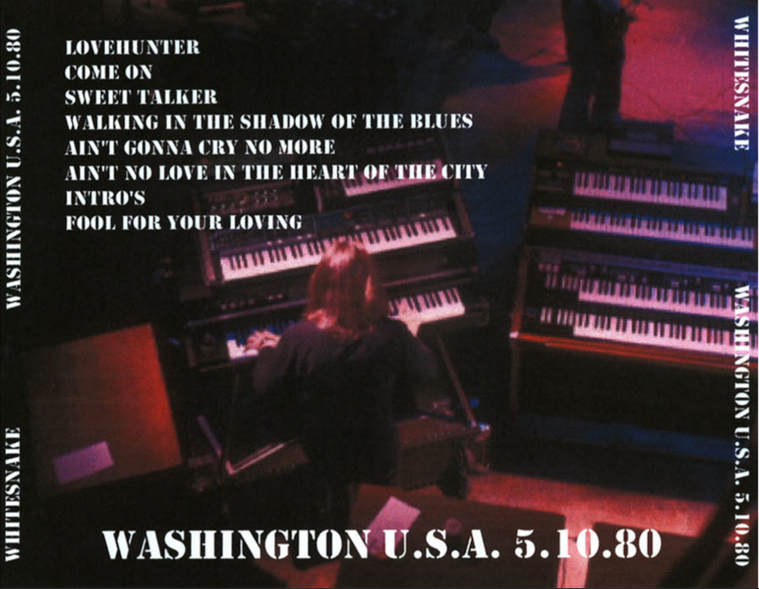 Whitesnake: Capital Centre, Landover Largo, Maryland October 5, 1980 Live Concert (1CD) - Image 2