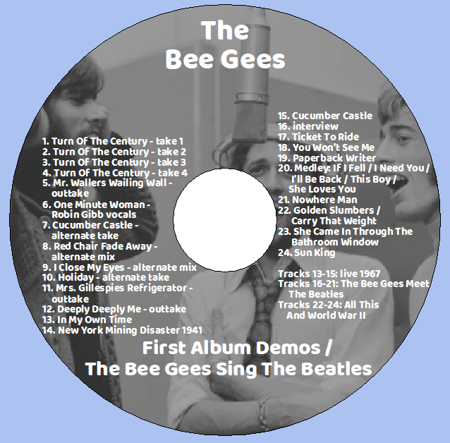 The Bee Gees: First Album Demos / The Bee Gees Sing The Beatles - Rehearsals, Outtakes (1CD) - Image 3