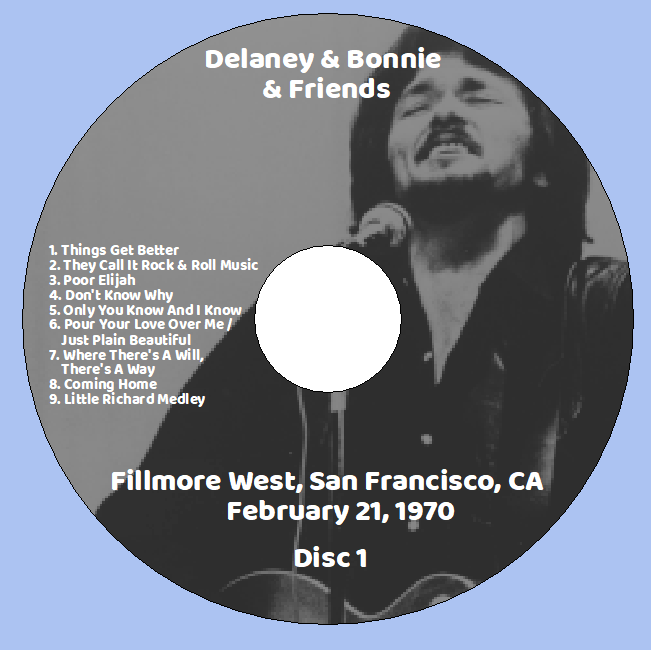 Delaney & Bonnie & Friends: Fillmore West, San Francisco, CA February 21, 1970 Live Concert (2CD) - Image 3