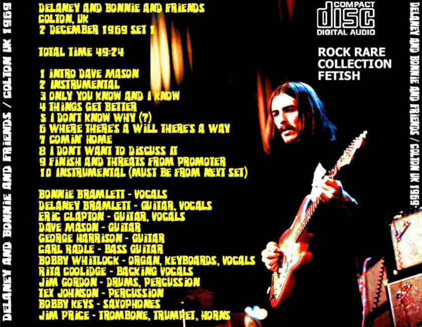 Delaney & Bonnie & Friends: Colston Hall, Bristol, England December 2, 1969 - First set Live Concert (1CD) - Image 2