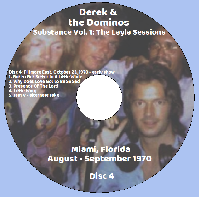 Derek & the Dominos: Substance Vol. 1: The Layla Sessions Miami, Florida, August - September 1970 Studio Outtakes, Rehearsals (4CD) - Image 6