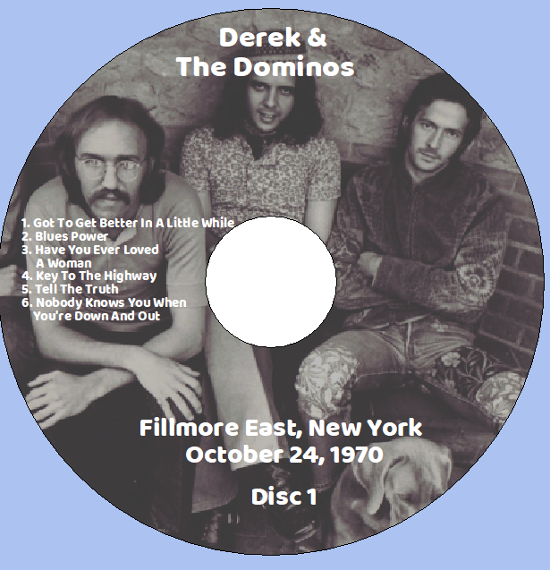 Derek & the Dominos: Fillmore East, New York, October 24, 1970 Live Concert (2CD) - Image 3