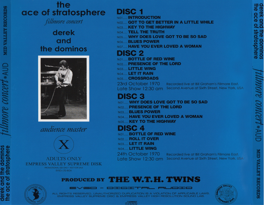 Derek & the Dominos: Fillmore Concert - The Ace of Stratosphere - Fillmore East, New York Oct. 23 & 24, 1970 SB & Aud Live Concert (8CD) - Image 8