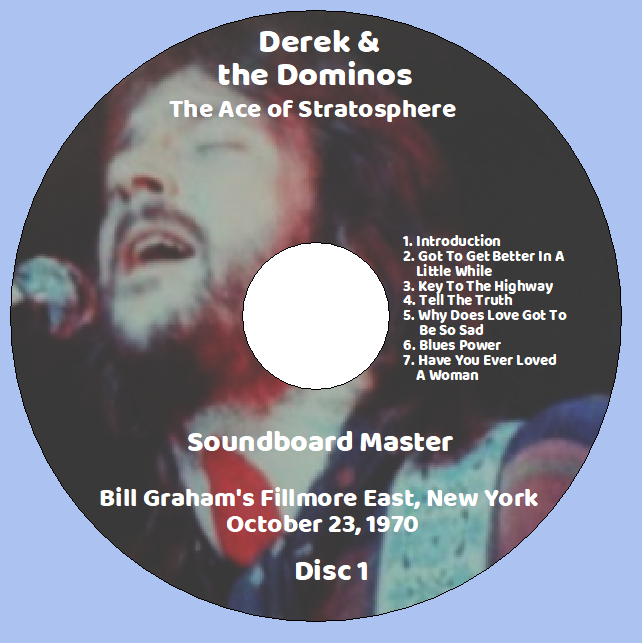 Derek & the Dominos: Fillmore Concert - The Ace of Stratosphere - Fillmore East, New York Oct. 23 & 24, 1970 SB & Aud Live Concert (8CD) - Image 3
