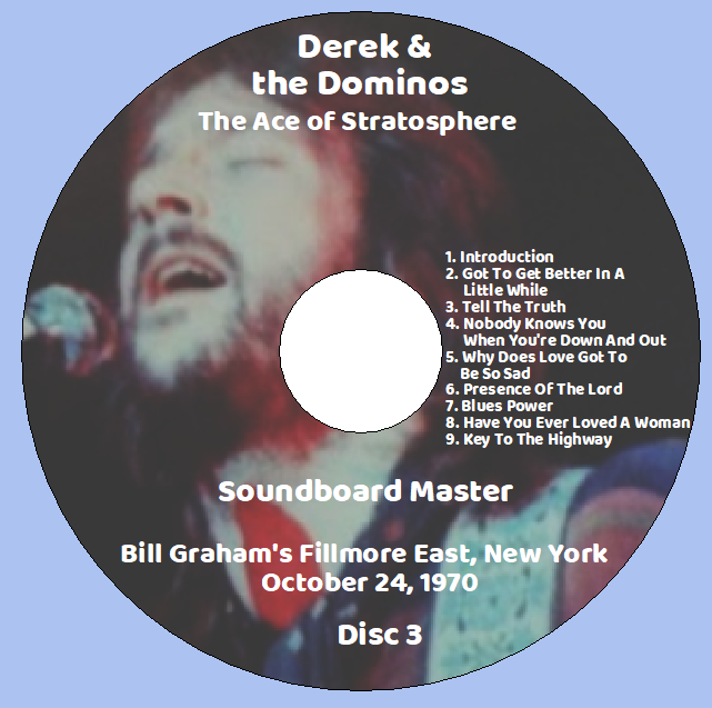 Derek & the Dominos: Fillmore Concert - The Ace of Stratosphere - Fillmore East, New York Oct. 23 & 24, 1970 SB & Aud Live Concert (8CD) - Image 5
