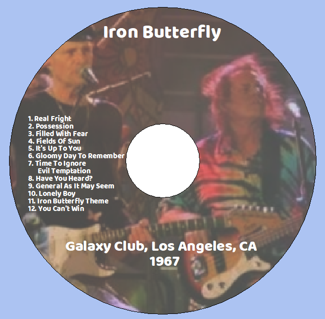 Iron Butterfly: Galaxy Club, Los Angeles, CA, 1967 Live Concert (1CD) - Image 3