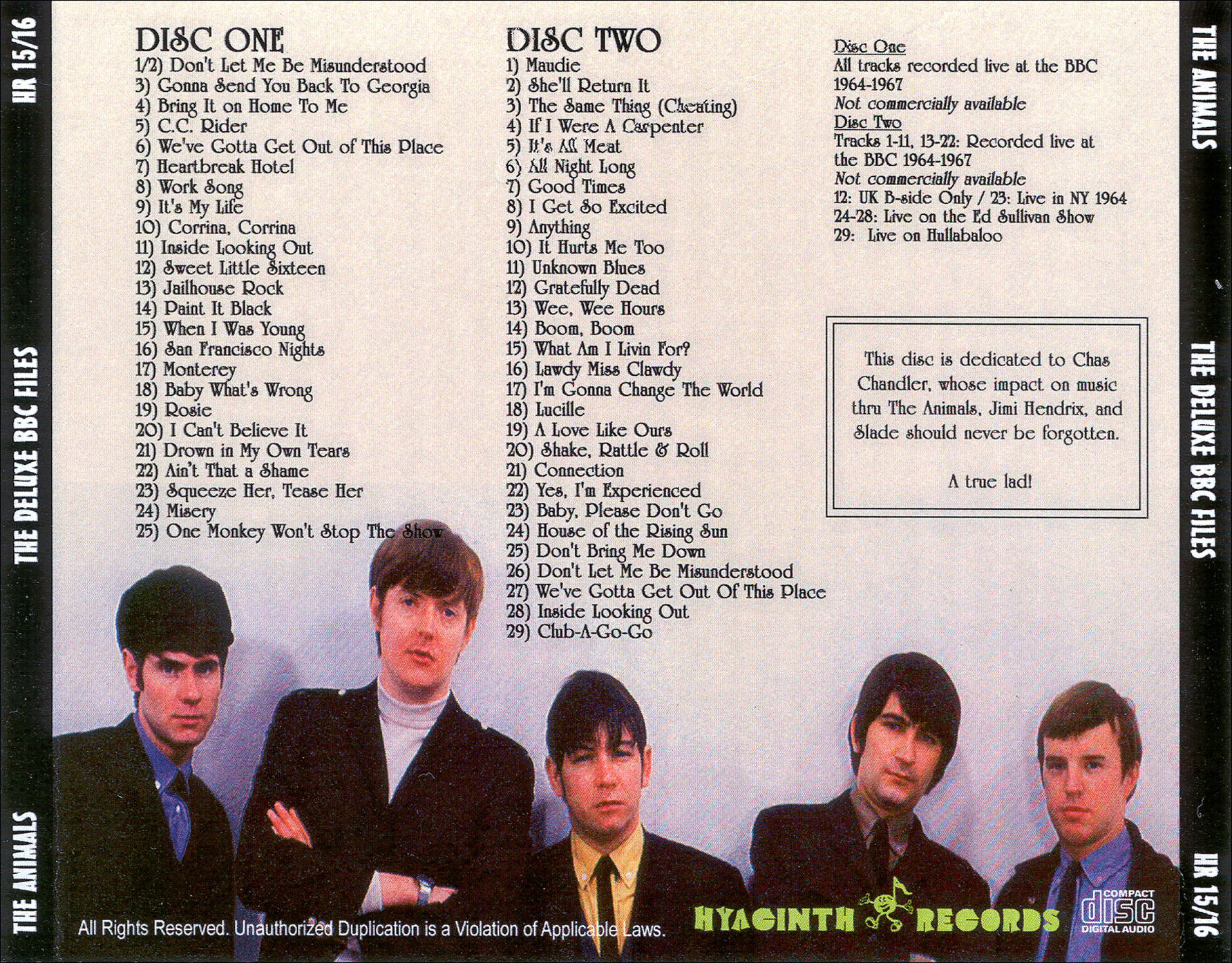 The Animals: The Deluxe BBC Files - BBC 1964-1967 + Ed Sullivan Show Live Studio Concerts (2CD) - Image 2