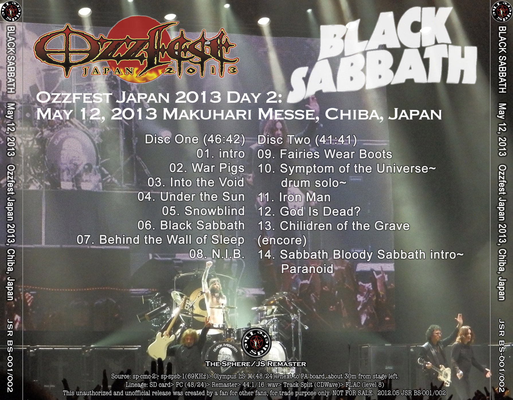 Black Sabbath: Ozzfest Japan 2013 - Makuhari Messe, Chiba, Japan May 12, 2013 Live Concert (2CD) - Image 2