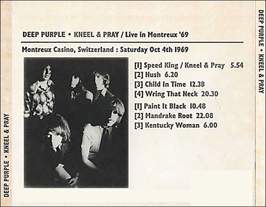 Deep Purple: Kneel & Pray - Montreux Casino, Montreux, Switzerland October 4, 1969 Live Concert (2CD) - Image 2