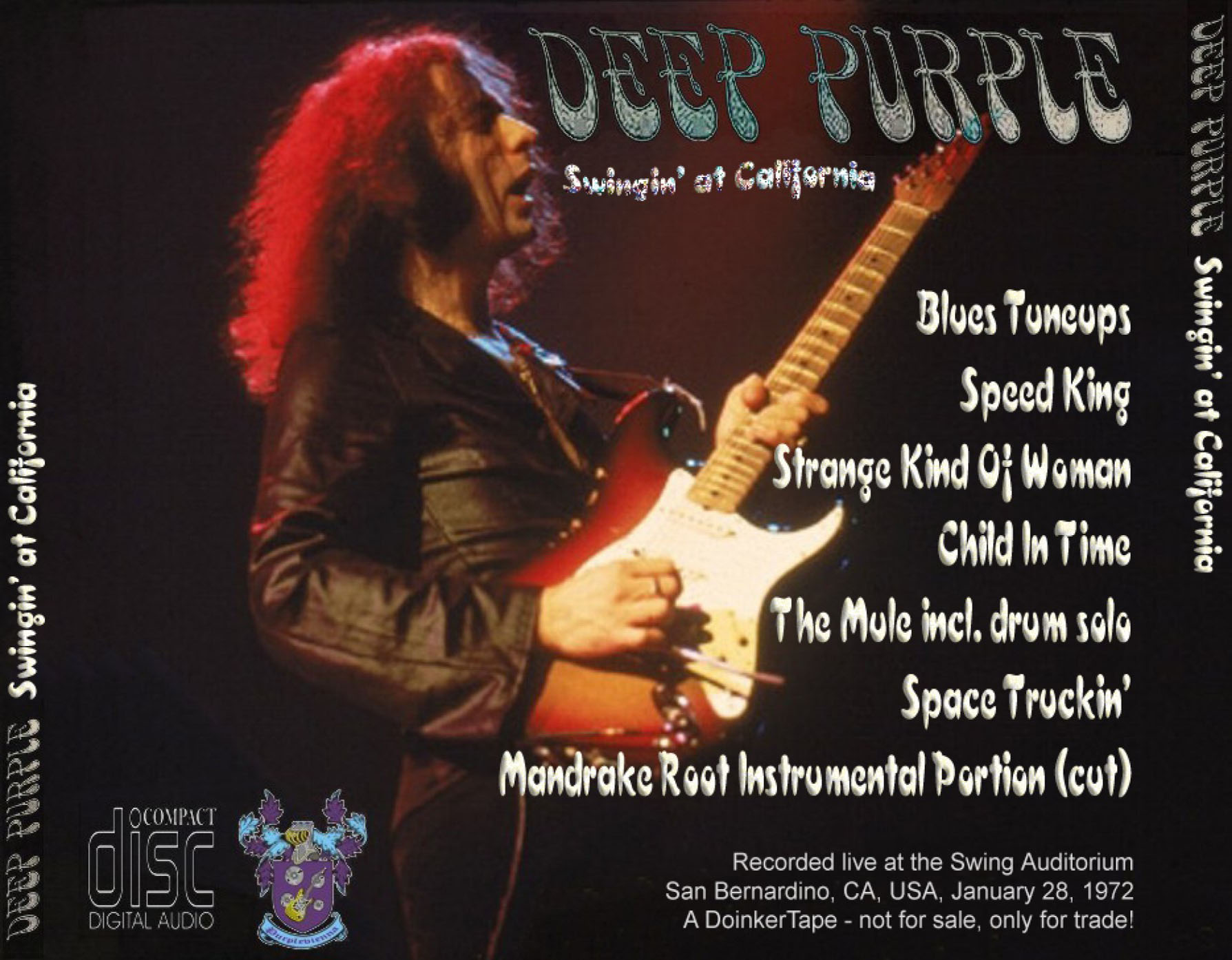 Deep Purple: Swingin’ At California - Swing Auditorium, San Bernardino, CA January 20, 1972 (1CD) - Image 2