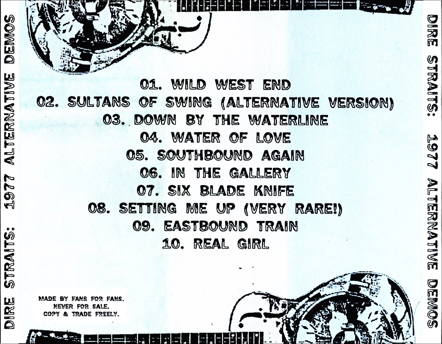 Dire Straits: 1977 Alternative Demos - First album demo tapes Studio Outtakes, Rehearsals (1CD) - Image 2