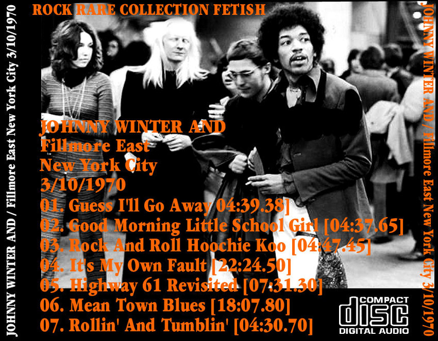 Johnny Winter: Fillmore East, New York October 3, 1970 Live Concert (1CD) - Image 2
