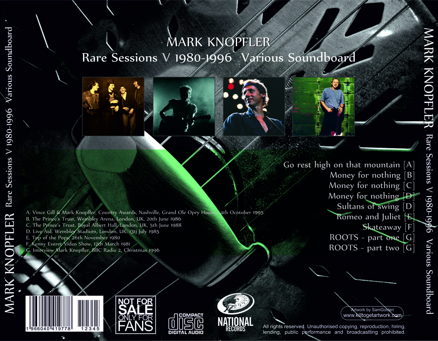 Mark Knopfler: Rare Sessions 1977-1998 Vol. 1 - TV Studio Compilation, Rehearsals, Outtakes (5 Single CDs) - Image 14