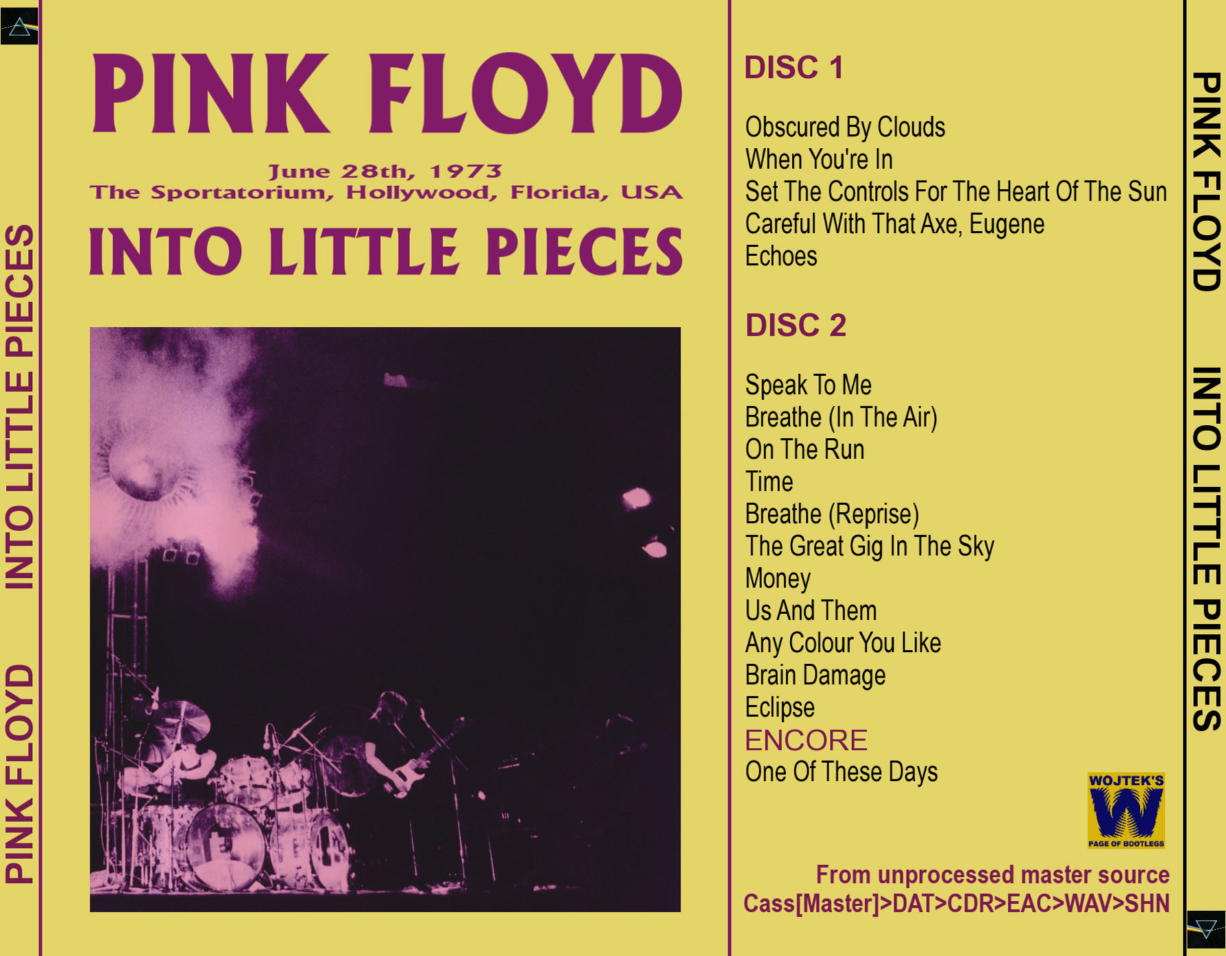 Pink Floyd: Into Little Pieces - The Sportatorium, Hollywood, FL June 28, 1973 Live Concert (2CD) - Image 2