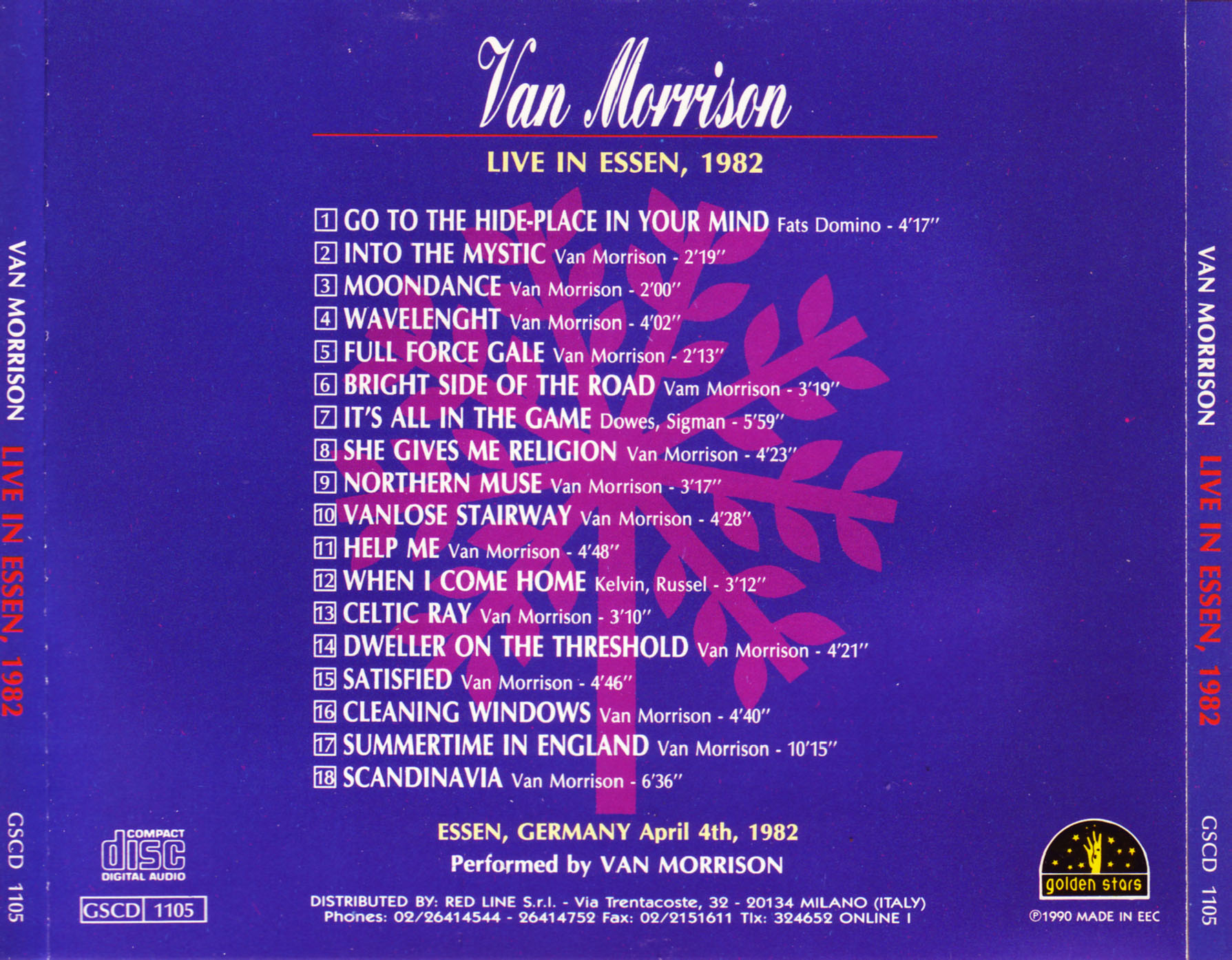 Van Morrison: Live in Essen, 1982 - Rockpalast, Essen, Germany April 4, 1982 Live Concert (1CD) - Image 2