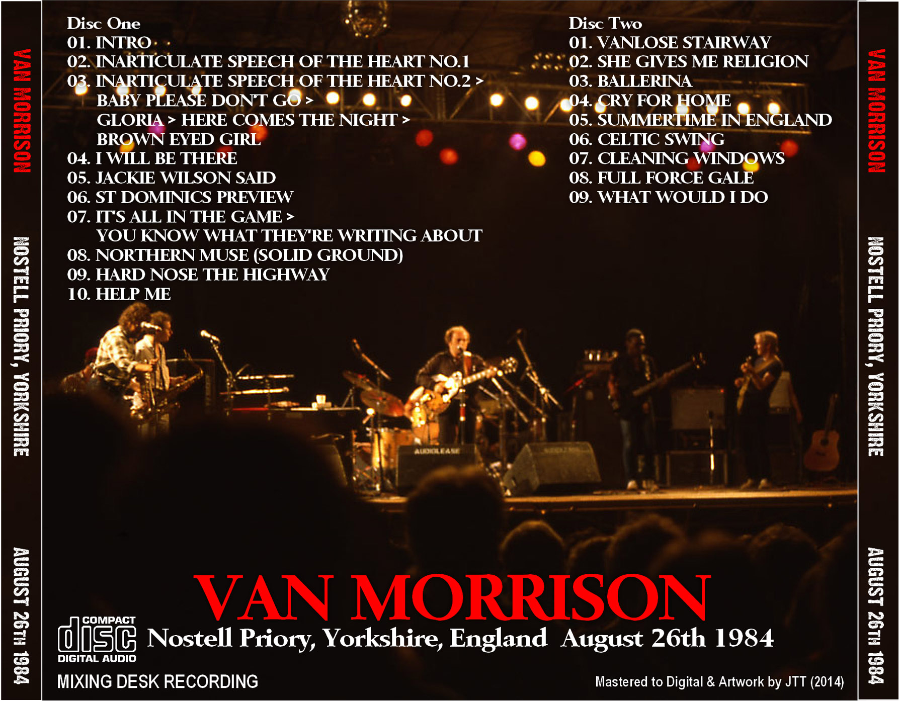 Van Morrison: Nostell Priory, Yorkshire, England August 26, 1984 Live Concert (2CD) - Image 2