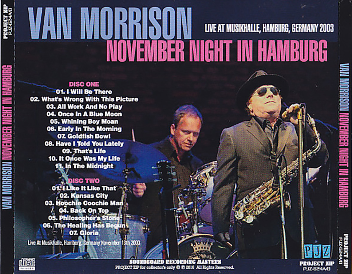 Van Morrison: November Night In Hamburg - Musikhalle, Hamburg, Germany November 13, 2003 Live Concert (2CD) - Image 2