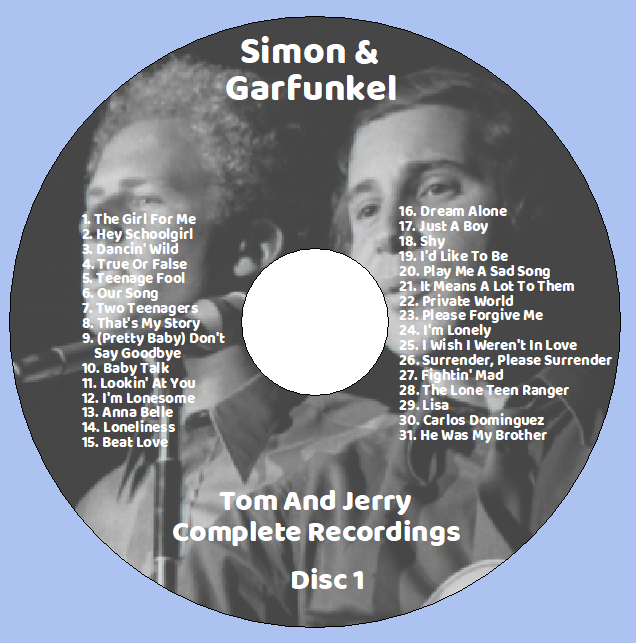 Simon & Garfunkel: Tom And Jerry - Complete Recordings Essential Purple Chick Studio Sessions, Alternate Outtakes, Demos (2CD) - Image 3
