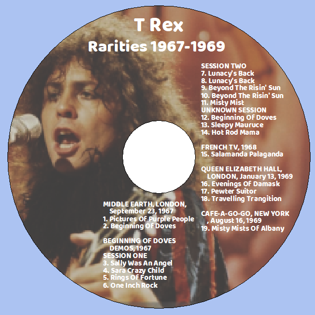 T-Rex with Marc Bolin: Rarities 1967-1969 - London 9-23-67 + Doves Demos 67 + French TV 68 & More Live Concert (1CD) - Image 3