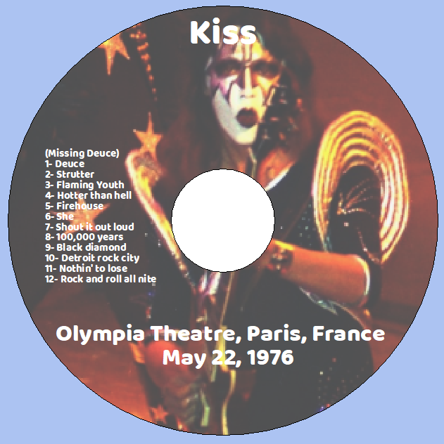 Kiss: Olympia Theatre, Paris, France, May 22, 1976 Live Concert (1CD) - Image 3