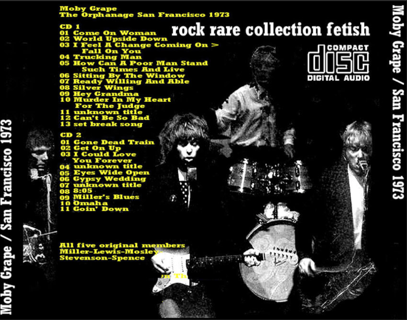 Moby Grape: The Orphanage, San Francisco, CA 1973 Live Concert (2CD) - Image 2