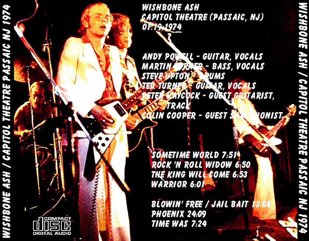Wishbone Ash: Capitol Theater, New Jersey January 1974 Live Concert (1CD) - Image 2