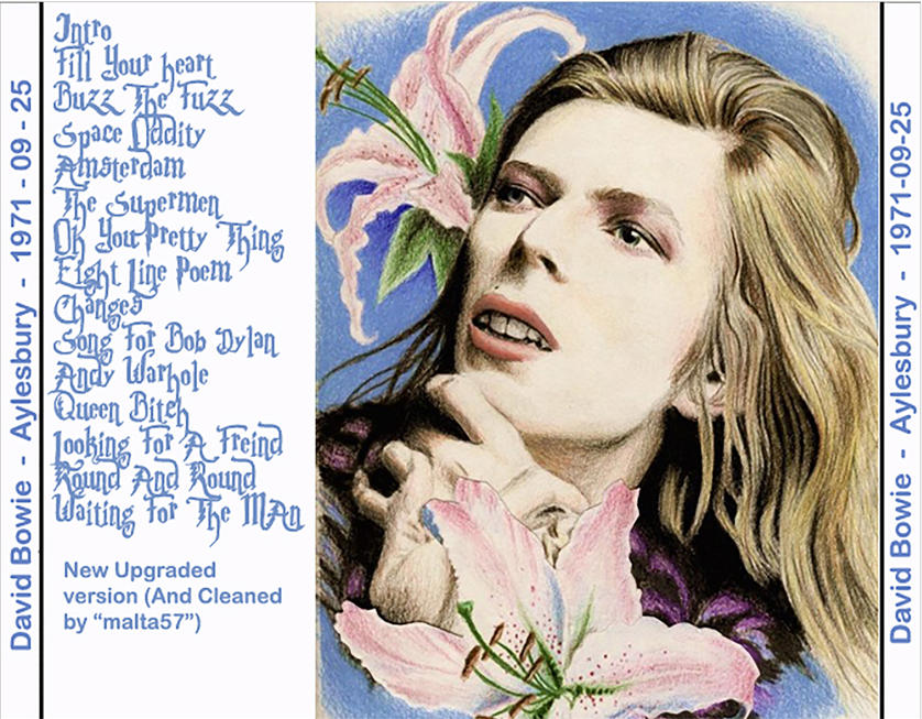 David Bowie: Aylesbury Friars Club 1971 - Friars Club, Aylesbury, England September 25, 1971 Live Concert (1CD) - Image 2