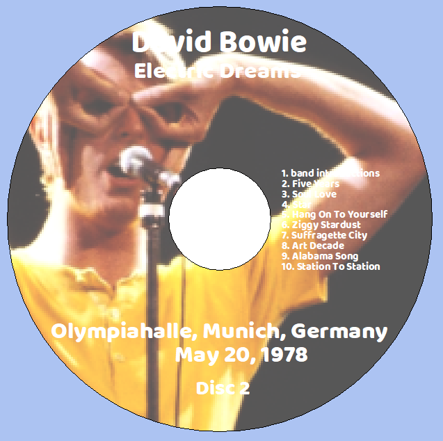 David Bowie: Electric Dreams - Olympiahalle, Munich, Germany May 20, 1978 Live Concert (2CD) - Image 4