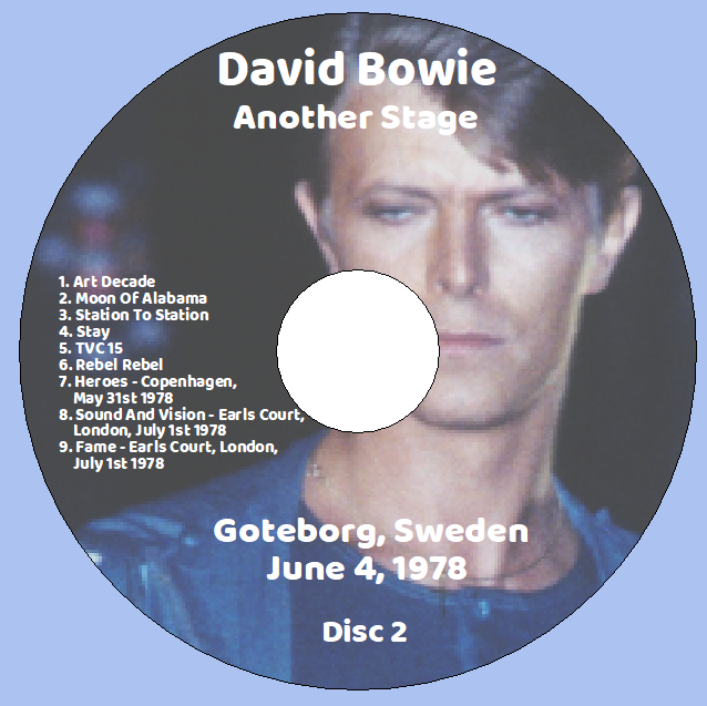 David Bowie: Another Stage - Goteborg, Sweden June 4, 1978 Live Concert (2CD) - Image 4