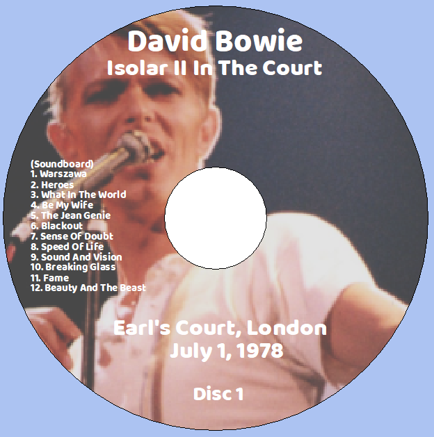 David Bowie: Isolar II In The Court - Earl's Court, London July 1, 1978 Live Concert (2CD) - Image 3
