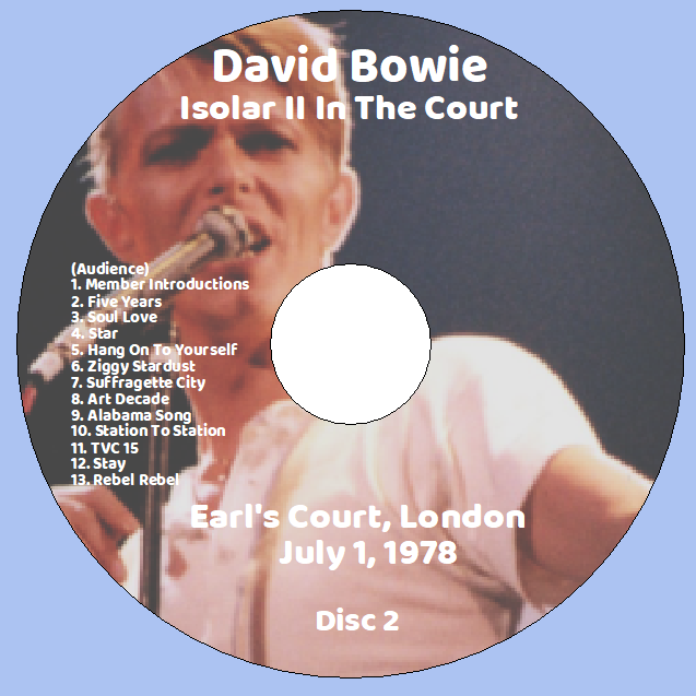 David Bowie: Isolar II In The Court - Earl's Court, London July 1, 1978 Live Concert (2CD) - Image 4