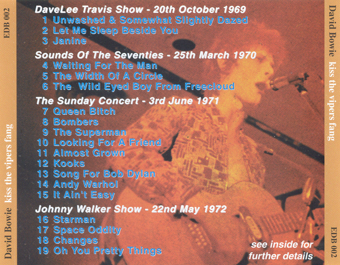 David Bowie: The Essential David Bowie Vol. 1-3 Live Concerts (3 Single CDS) - Image 5