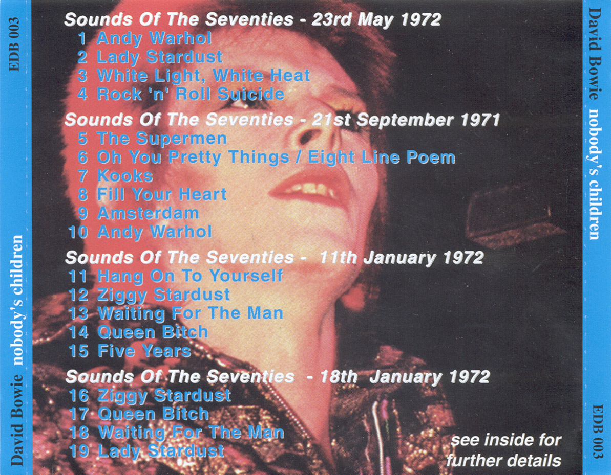 David Bowie: The Essential David Bowie Vol. 1-3 Live Concerts (3 Single CDS) - Image 8