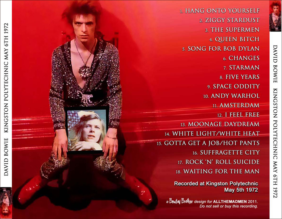 David Bowie: Kingston Polytechnic, London May 6, 1972 - Live Concert (1CD) - Image 2