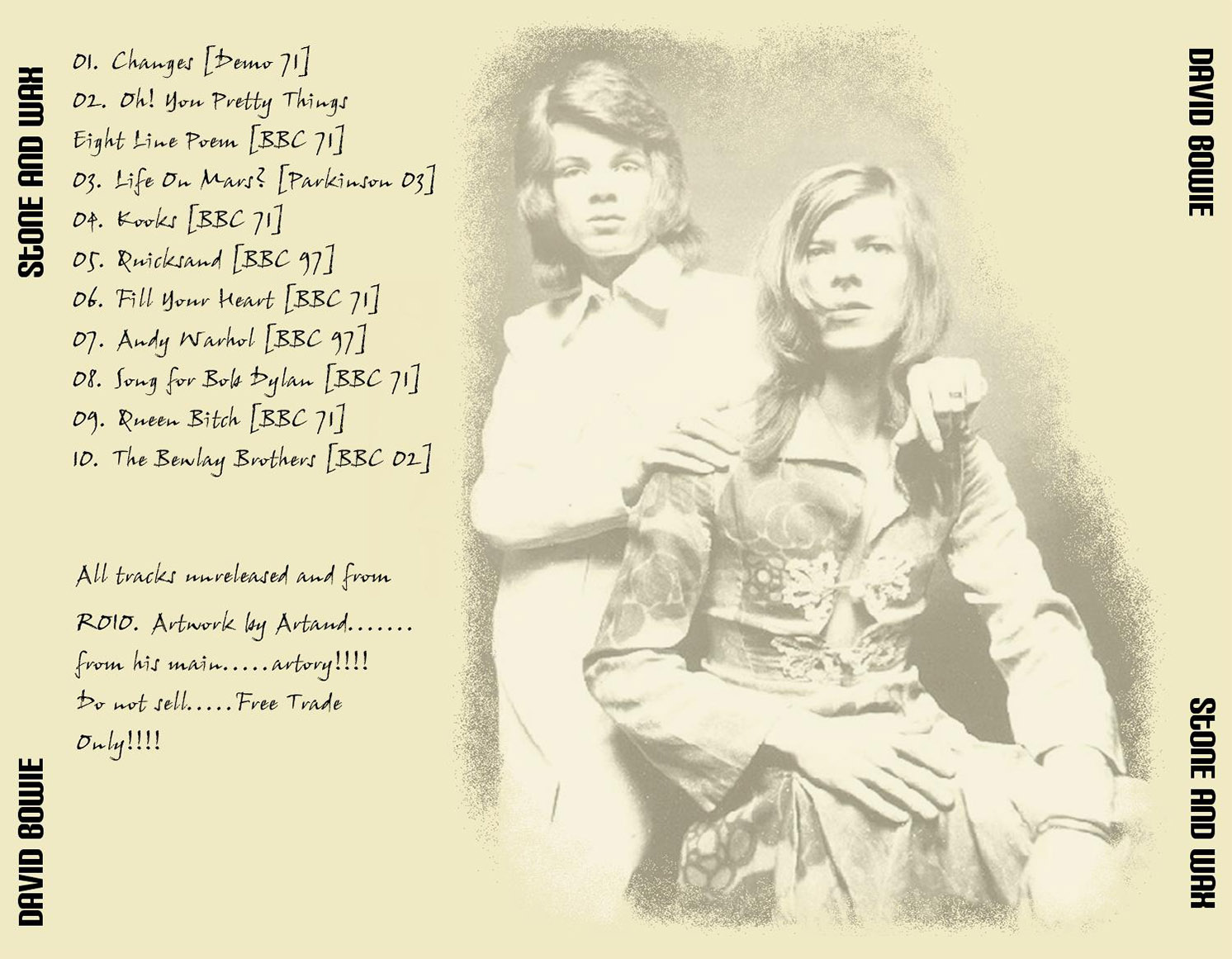 David Bowie: Stone And Wax: An Alternative Hunky Dory - Live Studio Concerts (1CD) - Image 2