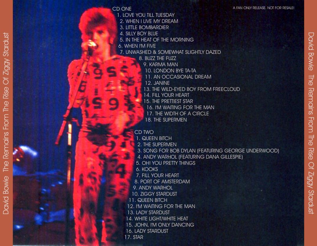 David Bowie: The Remains From The Rise Of Ziggy Stardust - The Unissued 1967-1972 BBC Sessions Live Studio Concerts (2CD) - Image 2