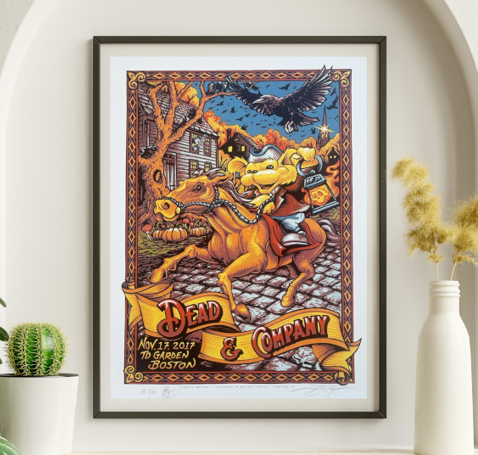Dead and Company - TD Garden Boston MA November 17, 2017 - Live Concert Poster Wall Art Poster Print - 131096