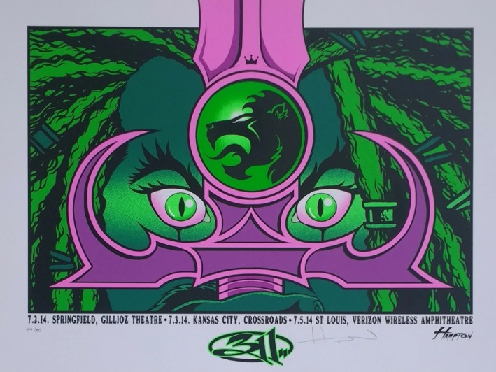 311 - Theater Springfield, July 2, 2014 - PURPLE VARIANT - Live Concert Poster Wall Art Print- 102015 - Image 2