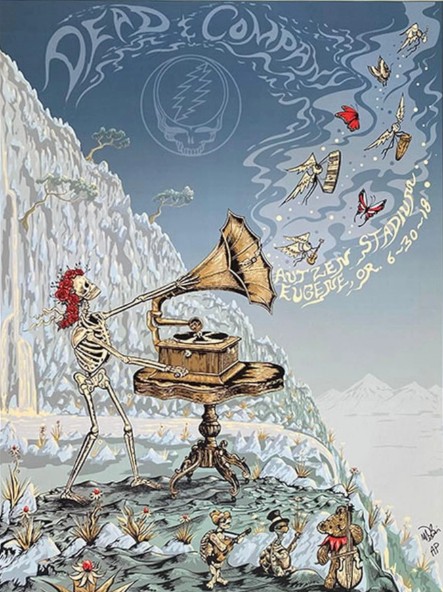 Dead and Company - Autzen Stadium Eugene OR, June 30, 2018 - Live Concert Poster Wall Art Poster - 131008 - Image 2