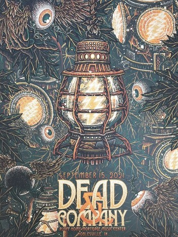 Dead and Company - Ruoff Music Center Noblesville IN, September 15, 2021 - Live Concert Poster Wall Art Poster - 131009 - Image 2