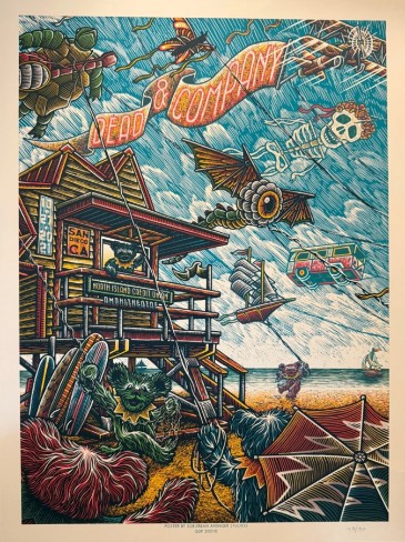 Dead and Company - North Island Credit Union Amphitheater San Diego CA. October 27, 2021 - Live Concert Poster Wall Art Poster Print - 131013 - Image 2