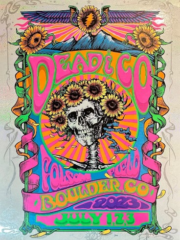 Dead and Company - Folsom Field Boulder CO, July 1, 2023 NOT FOIL - Live Concert Poster Wall Art Poster Print - 131019 - Image 2