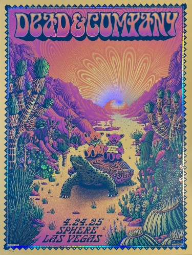 Dead and Company - Sphere Las Vegas NV, April 24, 2025 NOT FOIL - Live Concert Poster Wall Art Poster Print - 131030 - Image 2