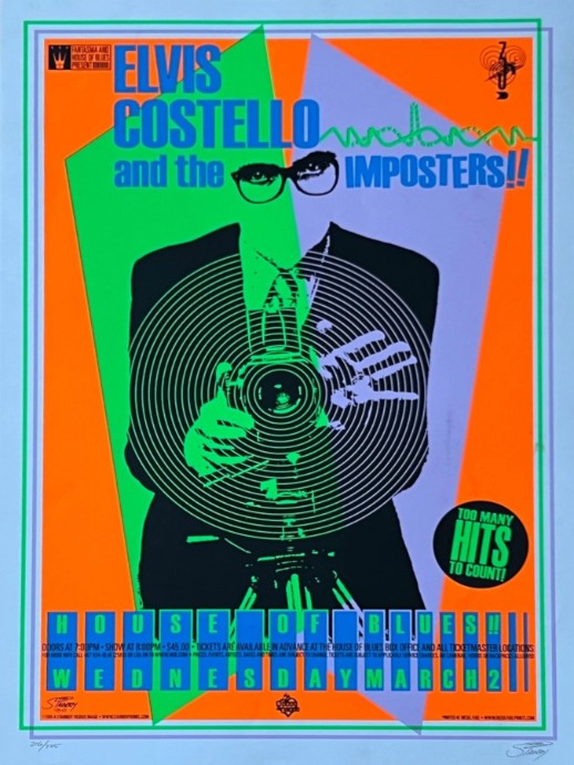Elvis Costello - House of Blues, March 20, 2005 - Live Concert Poster Wall Art Poster Print - 235001 - Image 2