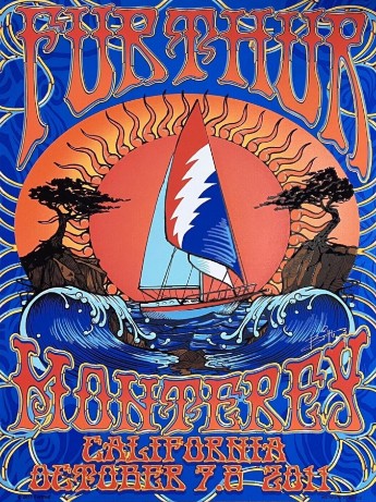 Further (Grateful Dead) - Monterey CA, October 7, 2011 - Live Concert Poster Wall Art Poster Print - 139001 - Image 2