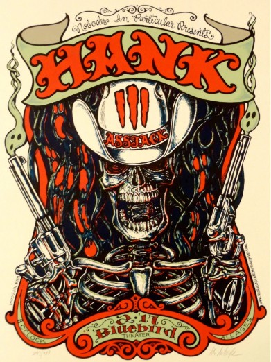 Hank Williams III - Blue Bird Theater Denver CO, February 17, 2005 - Live Concert Poster Wall Art Poster Print - 145001 - Image 2